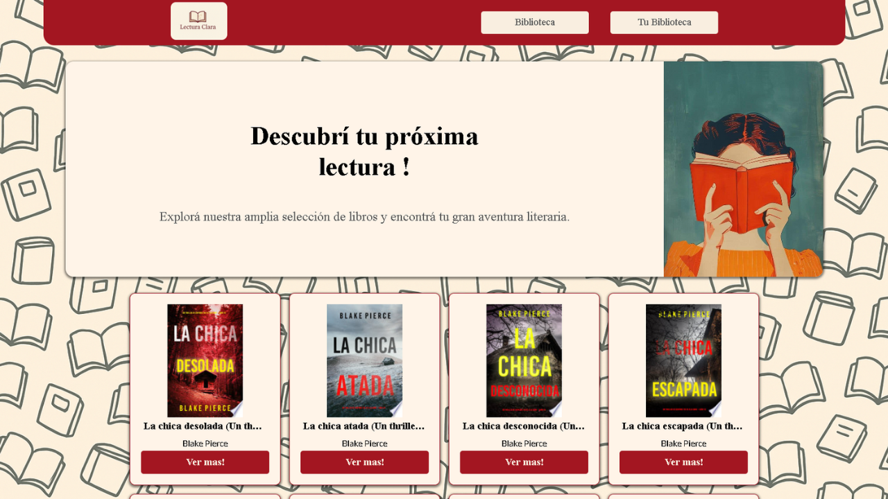 Imagen que muestra el proyecto Lectura Clara creado por Franco De Gaetani